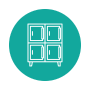 Package locker icon