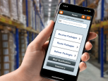 Warehouse management app interface